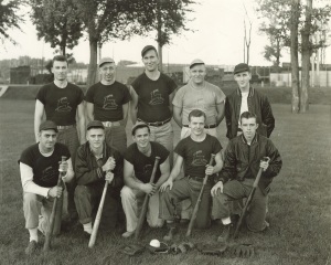 My father, Deane Gunderson, played on this John Deere softball team during his 1940 to 1945 employment with John Deere in Waterloo, Iowa.  (Click photo to enlarge.)