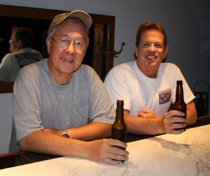 IMG_1939 first WWW taste cro 1300 Jim Eaton and Bill having their first sampling of their self proclaimed Bear Spit. Click photo to enlarge.